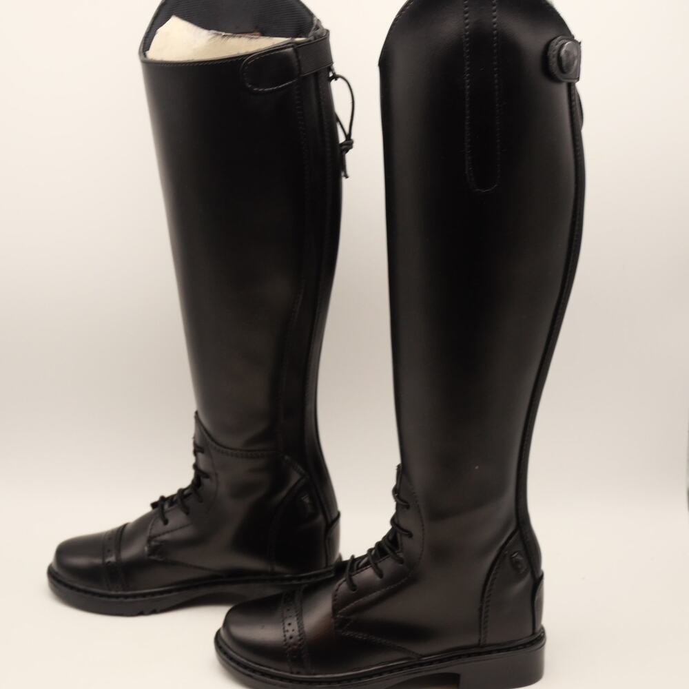 NEW TuffRider Kid's Size 13 Starter Back Zip Field Boots Black - Picture 3 of 11